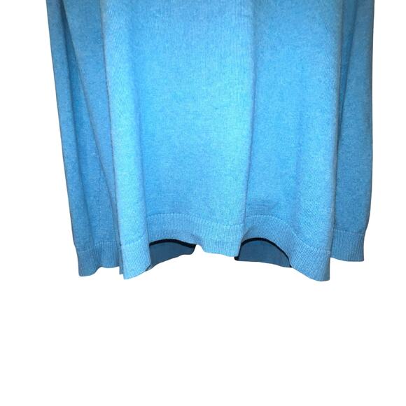 Lands End Women’s 2X open hook eye cape cardigan cotton cashmere sweater Y2K - Picture 6 of 12